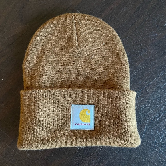 Carhartt Brown Knit Cuffed Beanie - Picture 4 of 4
